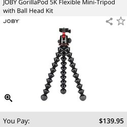 JOBY GorillaPod 5K Flexible Mini-Tripod with Ball Head Kit