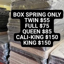 Box Spring Only 