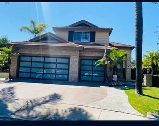 Garage doors.