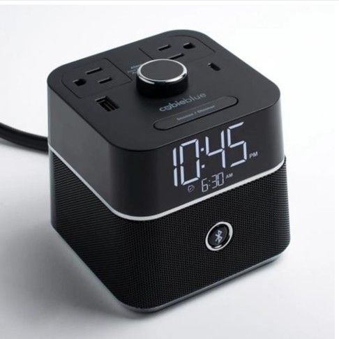 Alarm Clock, Bluetooth, Speaker, USB Charger