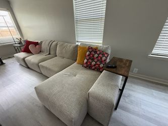 Living Room Set – Sectional Couch + Coffee Table + TV Stand