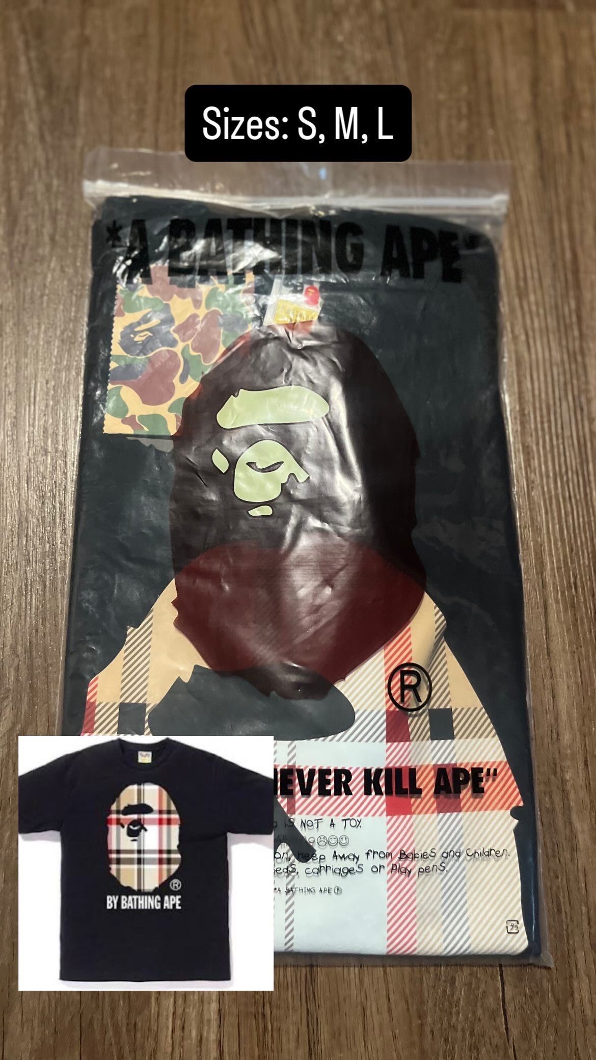 Burberry Bape T shirt