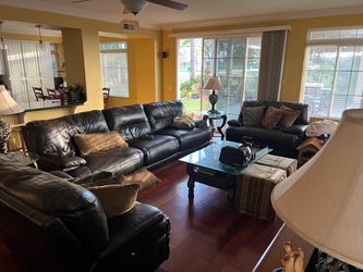 Leather couches