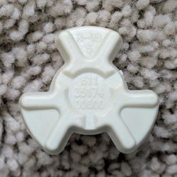 Microwave oven centerpiece bushing plastic spinning knob drive coupler