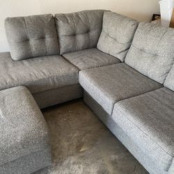 Sectional Couch with Ottoman 