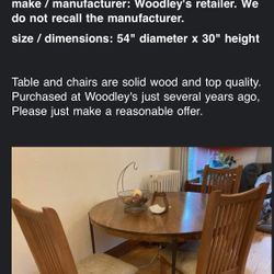 Table And Chairs 