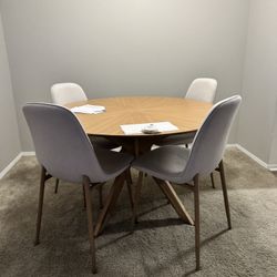 Table with four chairs