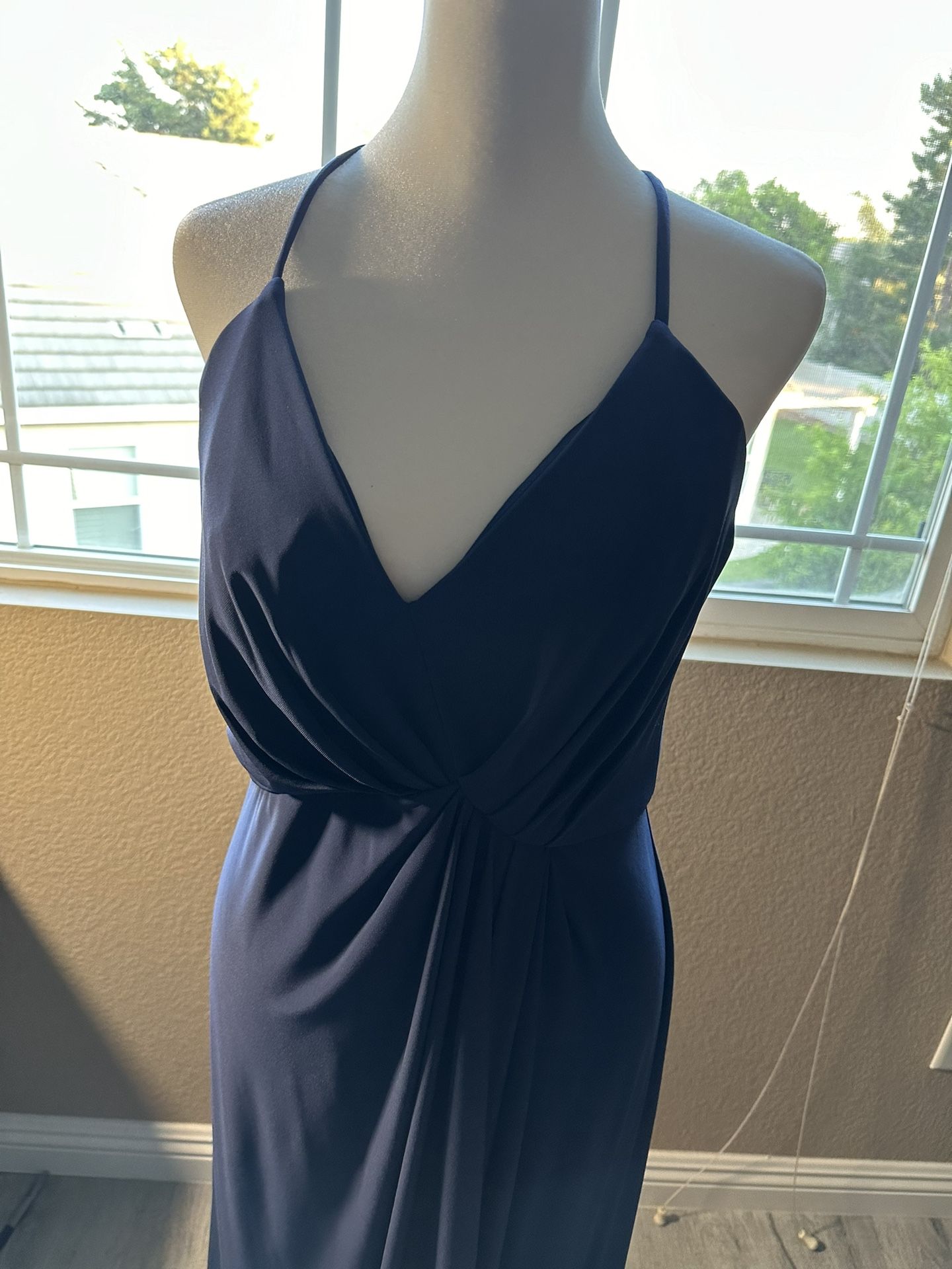 Db Jersey A-line Bridesmaid Dress With Knot Detail David's Bridal 10