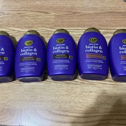 5 OGX Shampoo and Conditioner