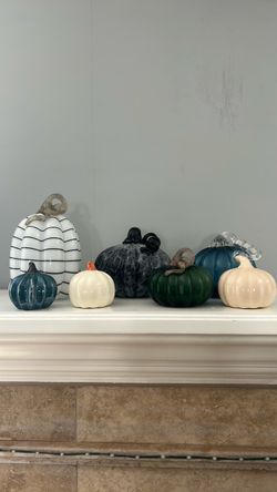 🎃 Fall Glass Pumpkin Collection – Elegant Home Décor