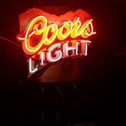 Large Coors Light Neon