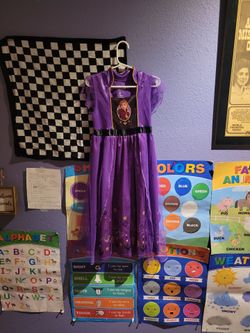 Disney Frozen Princess Anna Fantasy Nightgown Pajamas - Purple (Size 6)