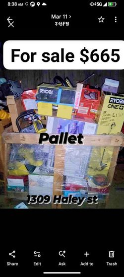 Pallets for sale $5oo nd Up great deals low prices hmu