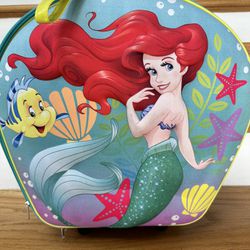 Disney carryon 3D relief Ariel princess luggage on wheels for girls