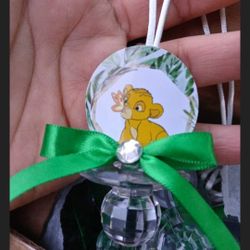 Lion King Baby Shower Pacifiers Guest Favor Necklaces