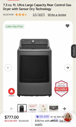 LG Front Load Gas Dry