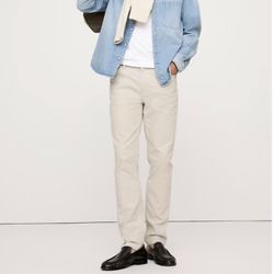 Banana Republic Cotton Chino Trouser Traveler Pants Beige White Size 30x32