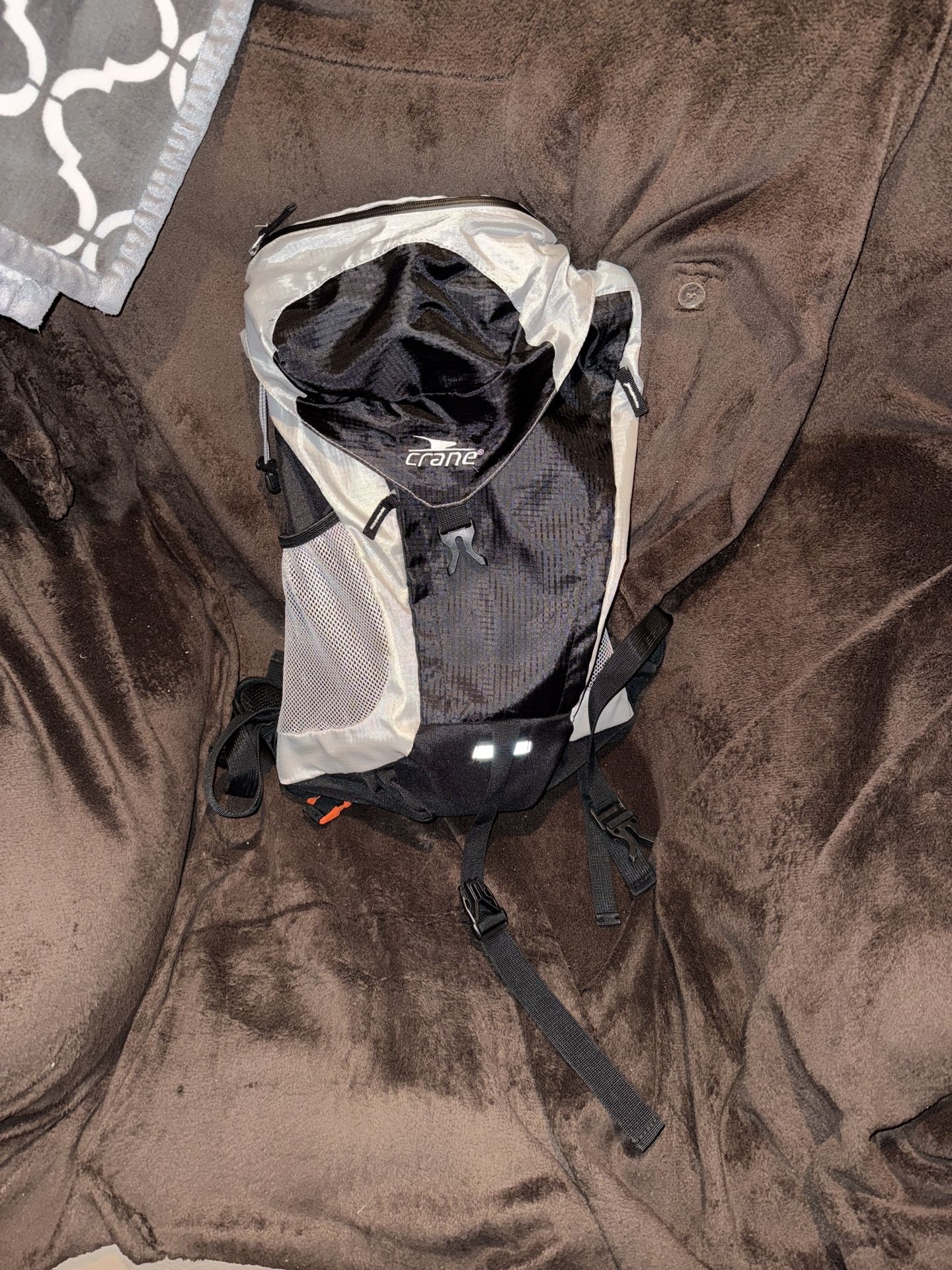 Crane Black and Gray Men's Backpack