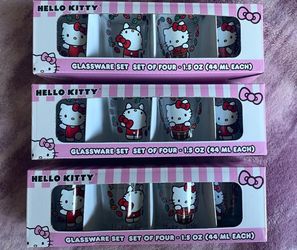 Hello Kitty Shot Glass Set of Four