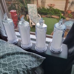 4 new battery-operated flameless candles