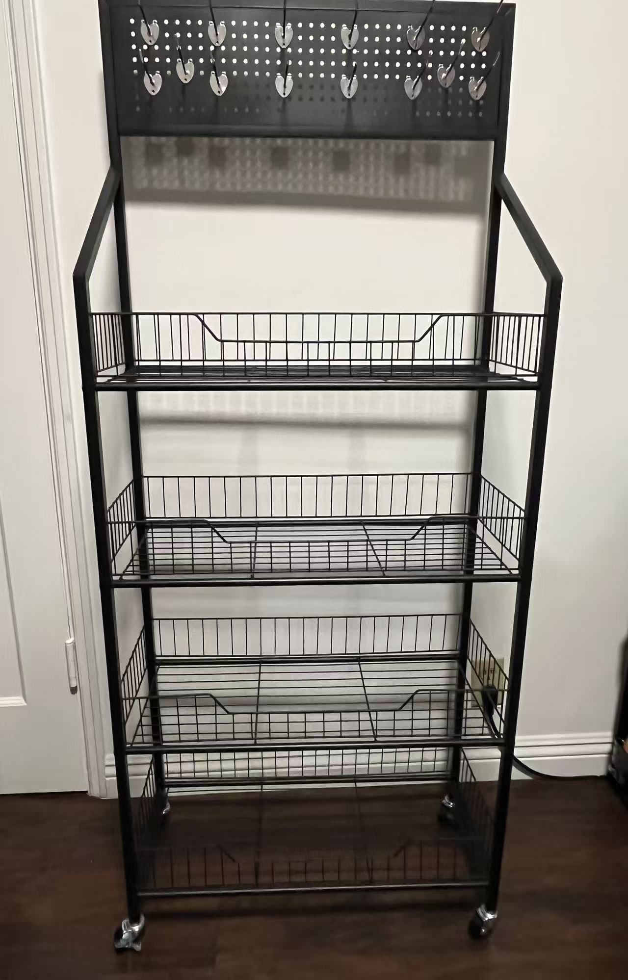 display rack Shelves With Wheels