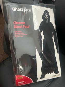 Ghost face costume for age 4 and  6