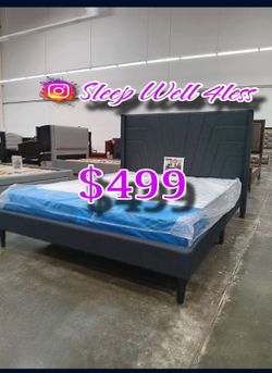 NEW KING BED/MATTRESS INCLUDED‼️