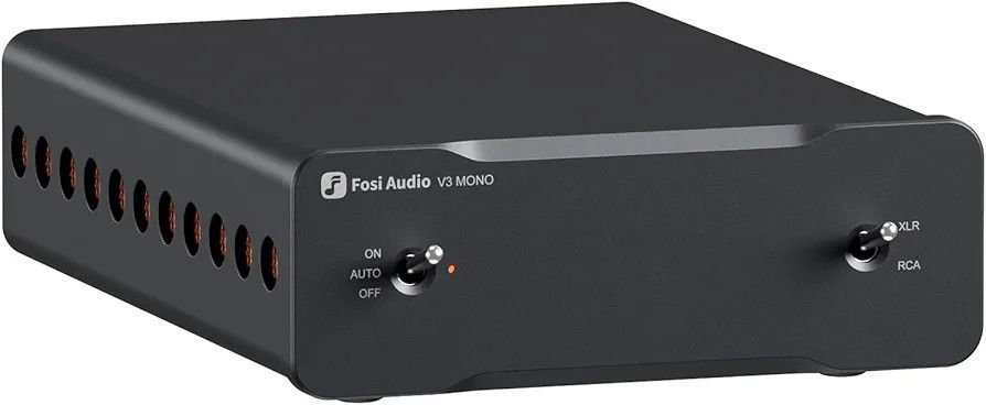 Fosi Audio V3 Mono Power Amplifier for Home Audio Speakers, Mini Monoblock Class D Amp with TPA3255, 240W for HiFi Home Theater AVR Receiver Component