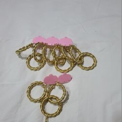 Elegant gold Plated Earrings and Pendant 