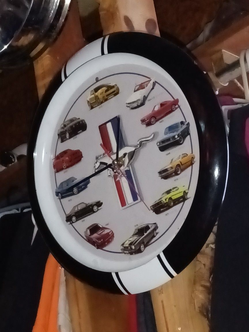 Mustang Clock