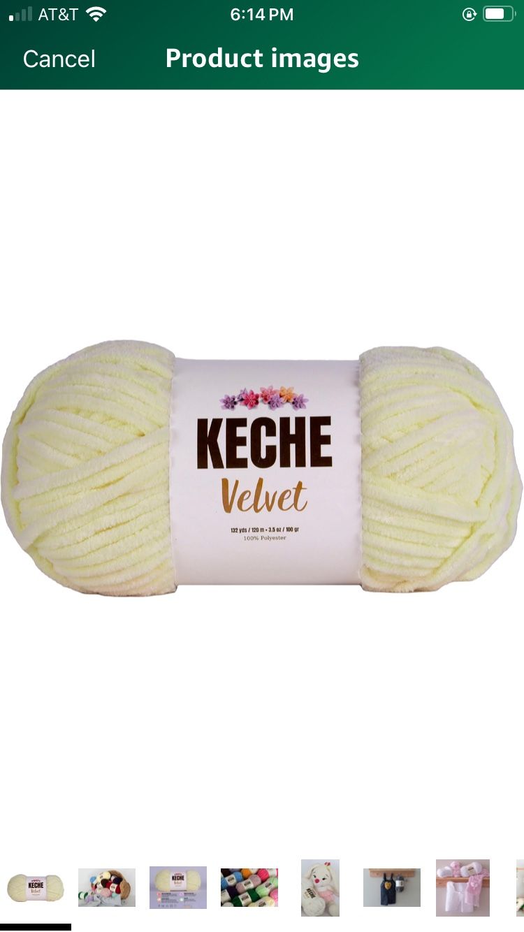 Velvet Yarn for Crocheting, Soft Chenille Bulky Baby Blanket Amigurumi Yarn 100 gr (132 yds) - Yellow