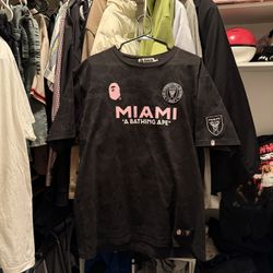 BAPE x Inter Miami CF Camo Tee 'Black’ XXL
