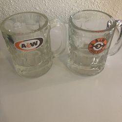 Antique A & W Mugs Set 2