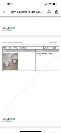 Off-white Pair Of Ceramic Table Lamps