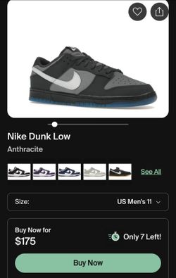 Nike Dunk Low "Anthracite"