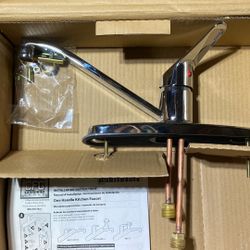 Kitchen Faucet. Sold Brass. 8” Center 