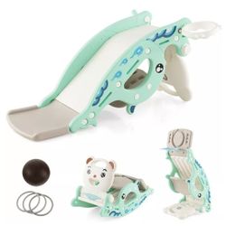 4 In 1 Rocking Slide Toy With Basketball Hoop UY10068gn