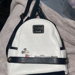 Disney Parks Loungefly Mickey Mouse Black & White Bag 