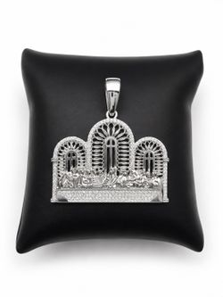 925 Sterling Silver 2.10CT MOISSANITE Last Supper Men’s Pendant