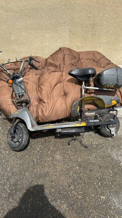 It’s a motorcycle tricycle you could do electric or gas