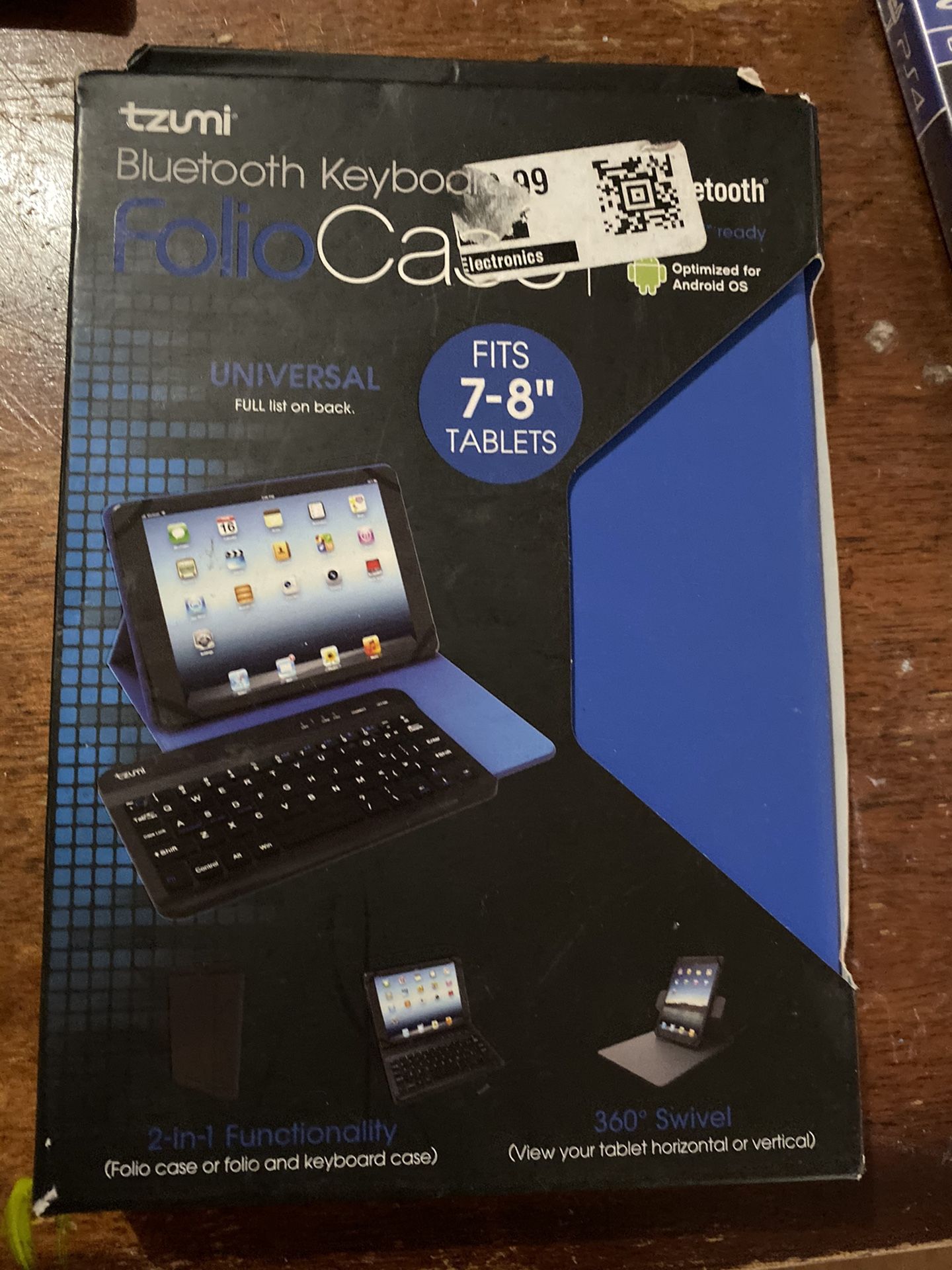 Brandnew bluetooth keyboard case fits 7-8” tablet
