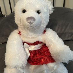 Build A Bear In Red Party Dress 