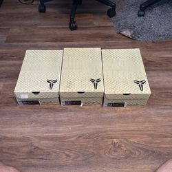 3 Kobe Shoe boxes 