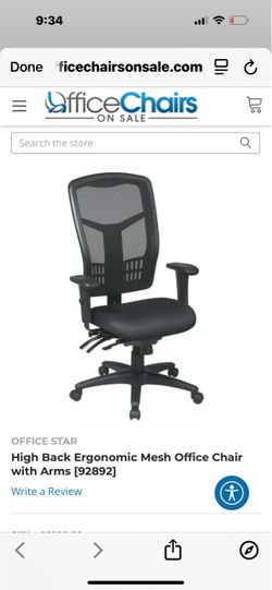 Office Star High Back Ergonomic Mesh Office Chair