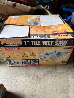 Portable wet saw.