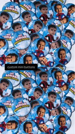custom mini buttons