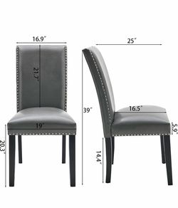 Set of 2 Upholstered Dining Chairs