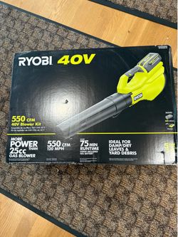 Ryobi 40v battery blower