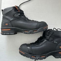 Timberland Pro Endurance Men’s Steel Toe Leather Black work boots Size 11
