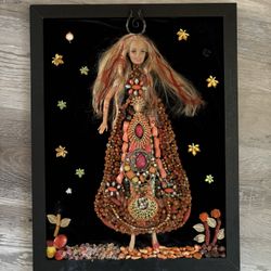 Unique Barbie Art In A Frame 